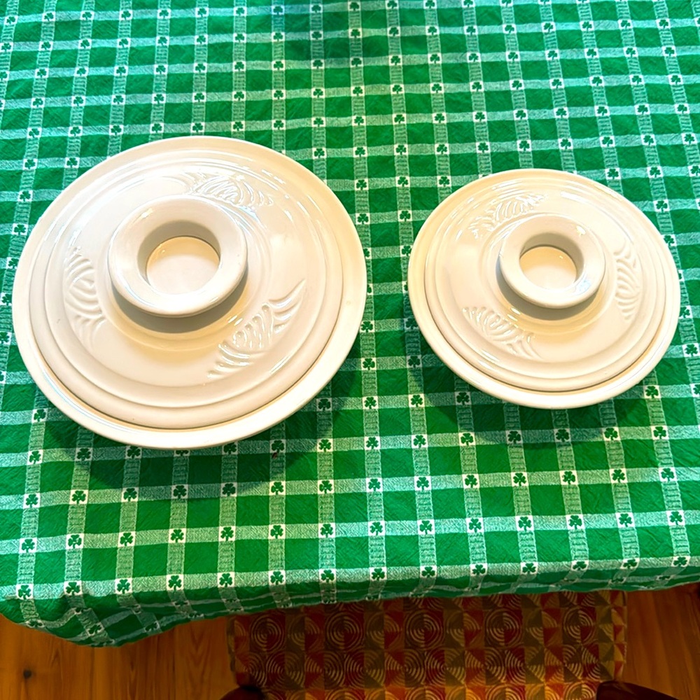 SET of 2 Vintage Kira Fournier Designs 1984 pottery Yunnan Steamer VERY RARE